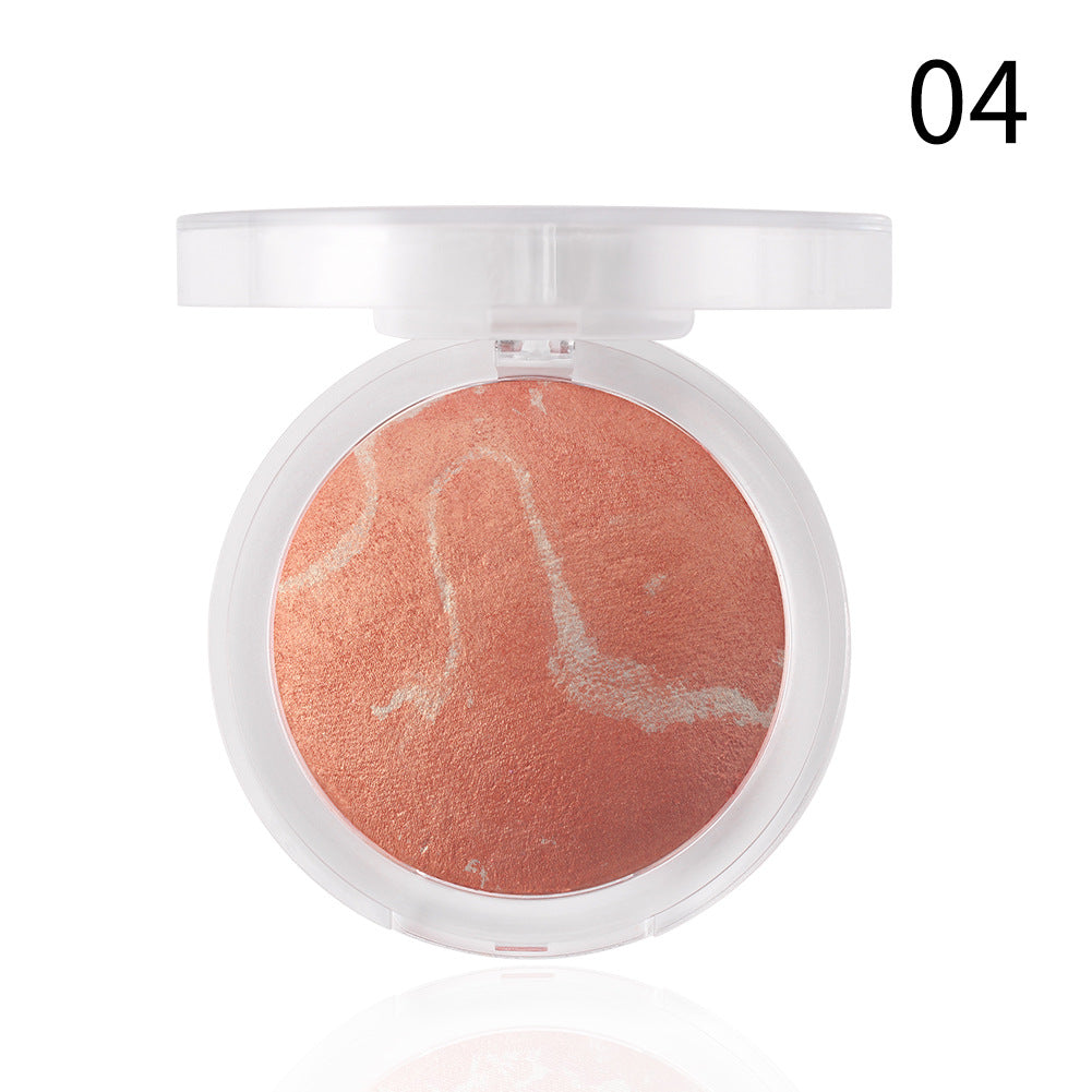 Romantic Beauty Highlighter Blush All-in-One Blush Palette Makeup Pearl Baked Powder Blush Palette