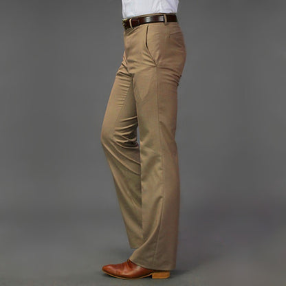 New Korean Casual Flared Pants for Young Men with A Drooping Feel and No Ironing Straight Leg Wide Leg Suit