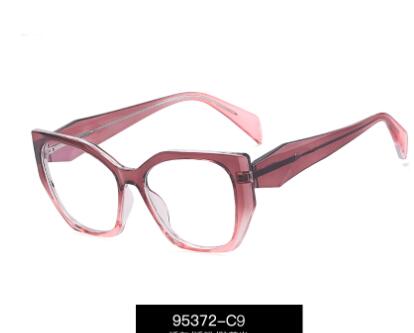 TR90 anti-blue light glasses spring leg flat mirror two-color glasses frame