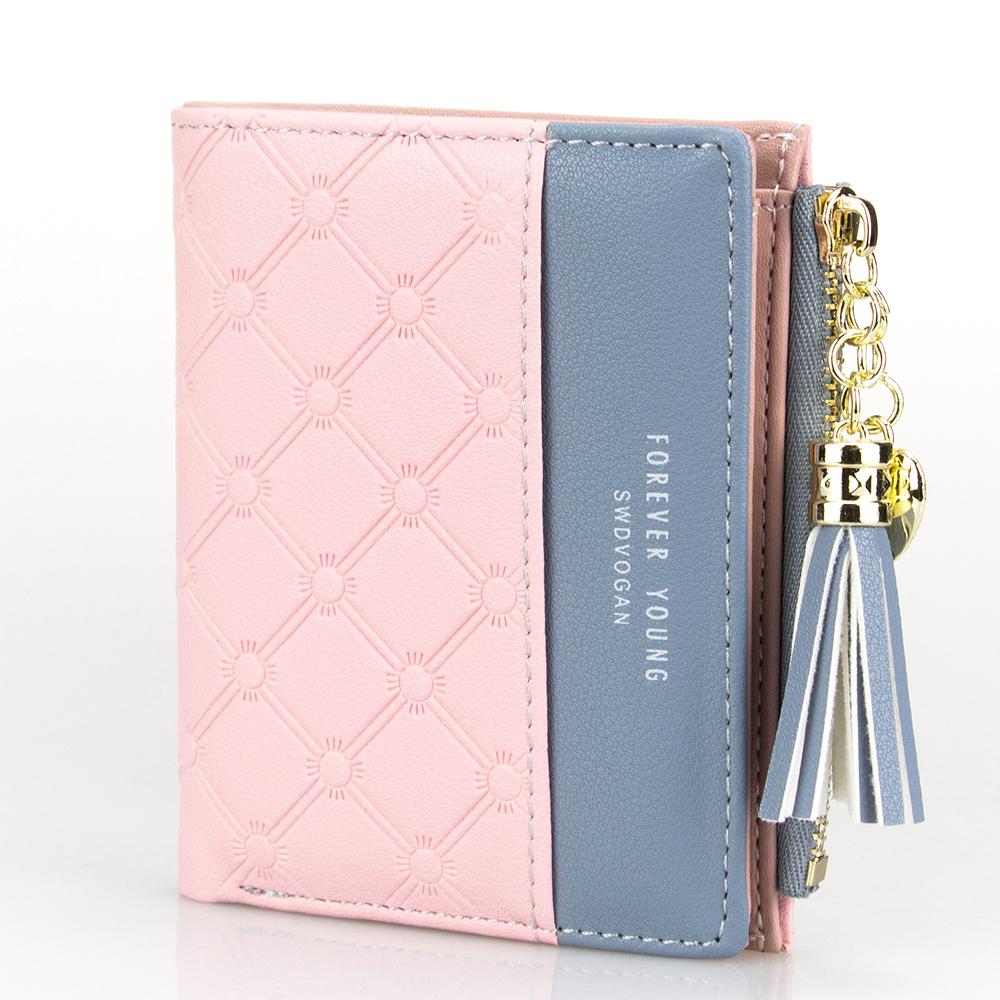 Tassel Zipper Purse Pink Woman&