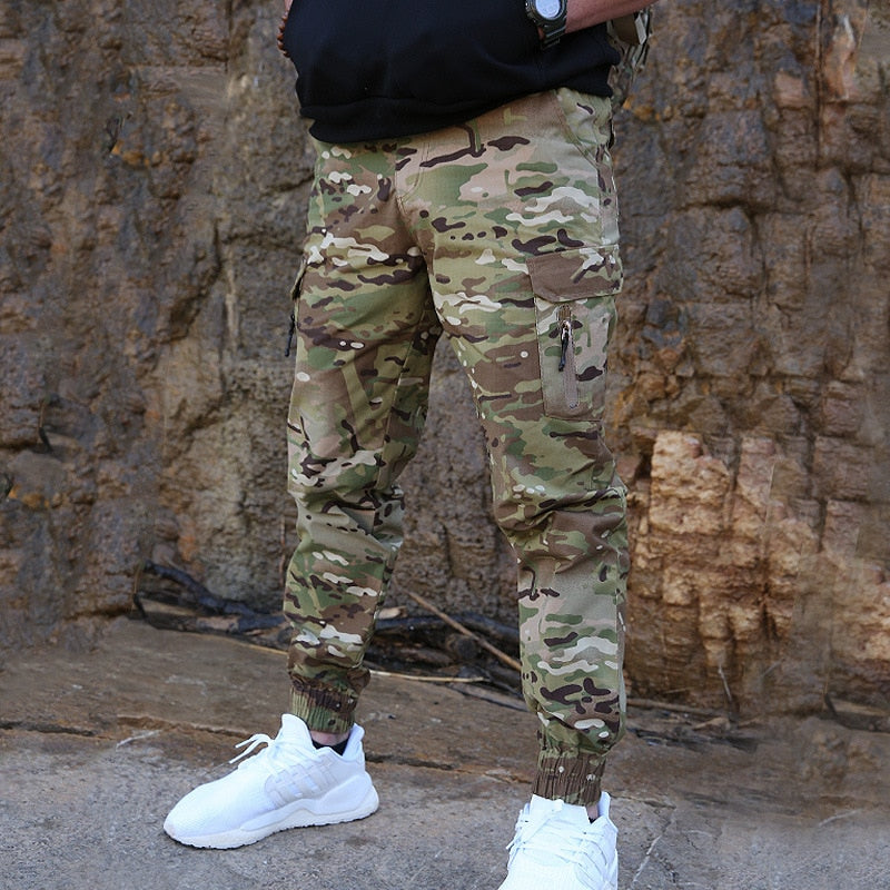 Mege Brand Men Fashion Streetwear Casual Camouflage Jogger Pants Tactical Military Trousers Men Cargo Pants for Droppshipping