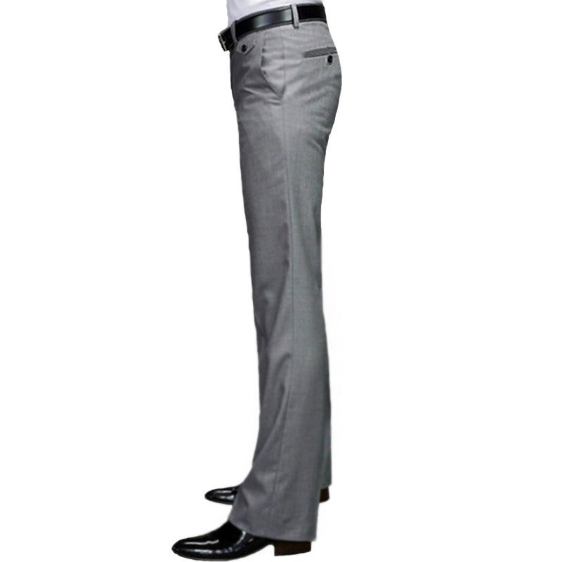 New Korean Casual Flared Pants for Young Men with A Drooping Feel and No Ironing Straight Leg Wide Leg Suit