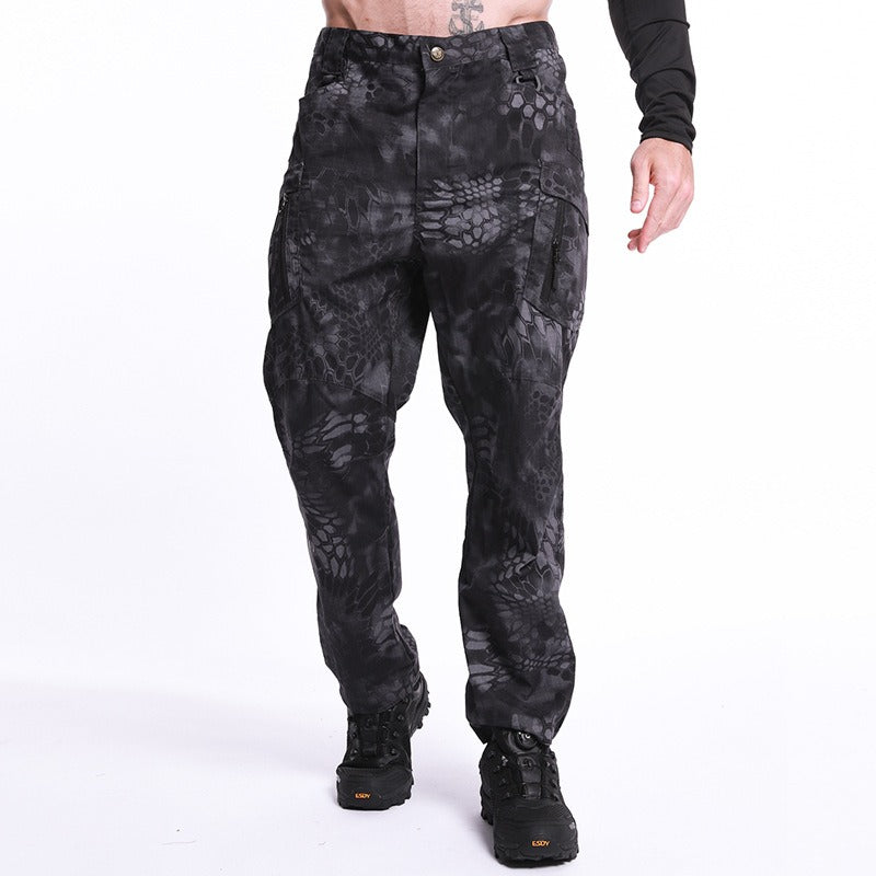 Outdoor Spring/Summer Thin Plaid Pants Camo Casual Pants Men&