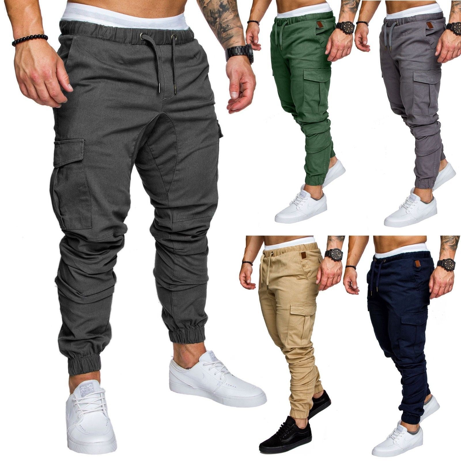 New Workwear Multi Pocket Pants Men&