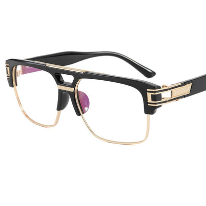 Fashionable sunglasses, transparent frame glasses, men&