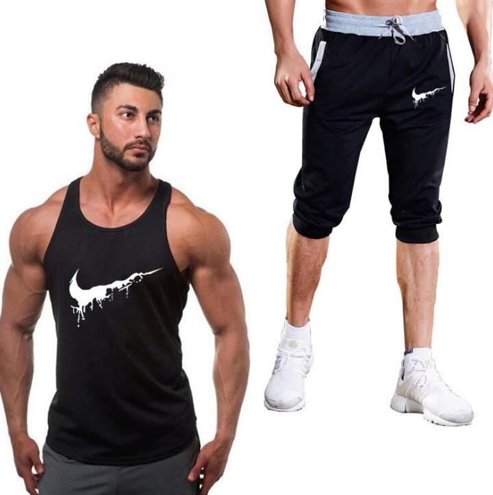 Cotton Fitness Vest Men&