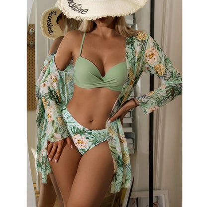 New Bikini 3-Piece Swimsuit Women&