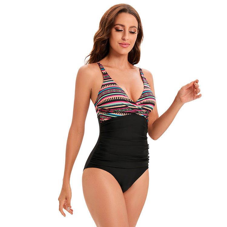 New One-Piece Triangle Swimsuit Women&