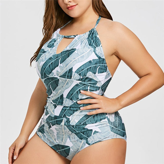 Push Up Bikinis Bathing Suit Women One Piece Swimsuit Plus Size Swimwear 5XL Fat Bikini