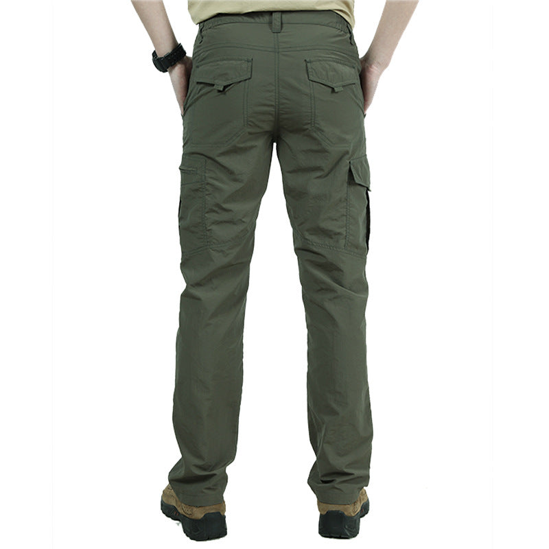 Breathable lightweight Waterproof Quick Dry Casual Pants Men Summer Army Military Style Trousers Men&