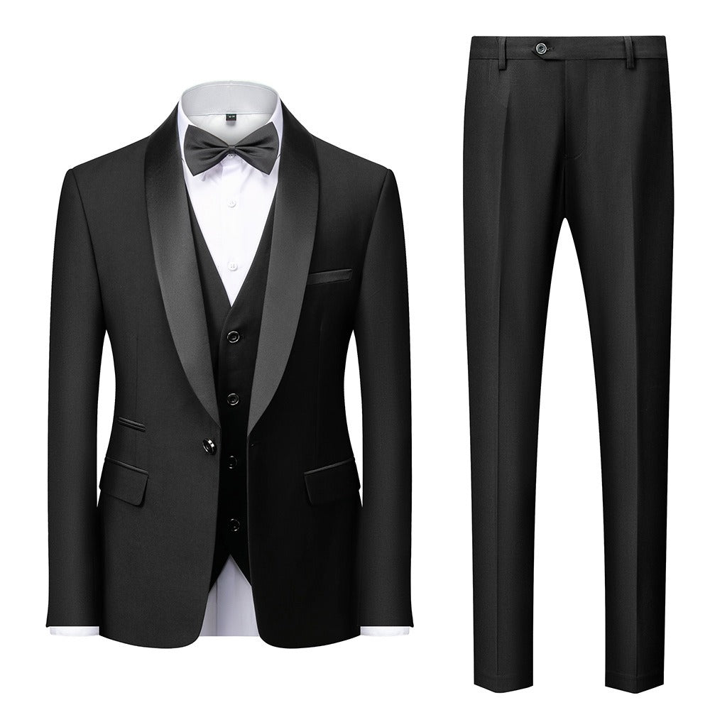 New Grooms men Men Wedding Suits Shawl Lapel Groom Tuxedos