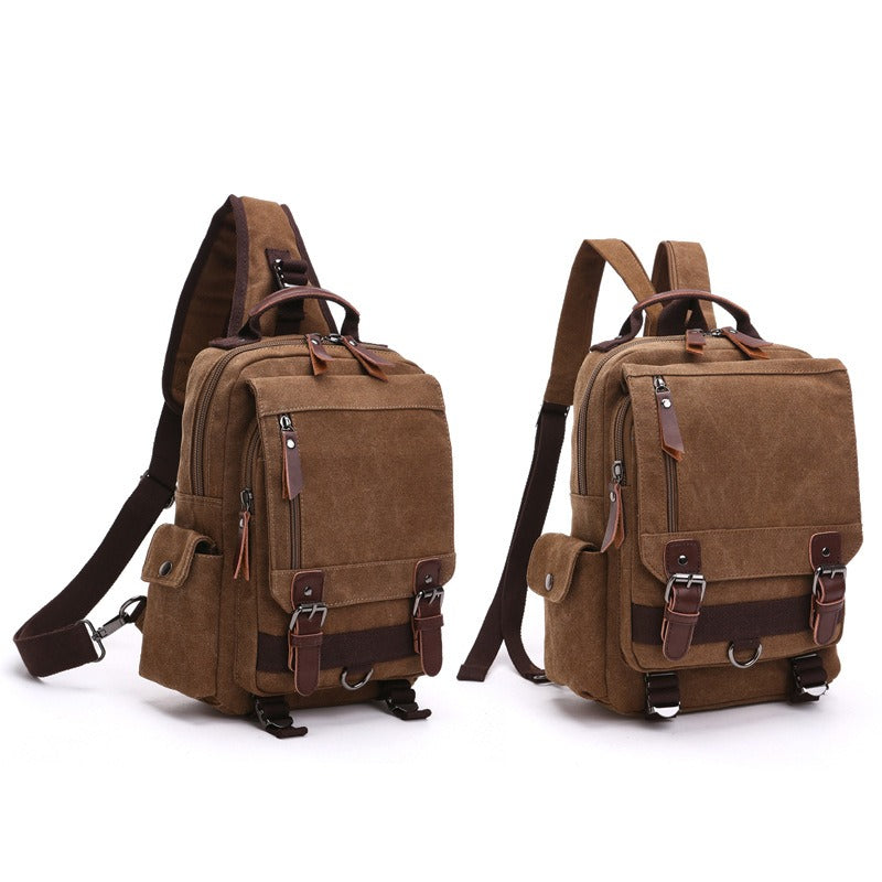 Canvas Backpack Men Travel Back Pack Multifunctional Shoulder Bag for Women Laptop Rucksack School Bags Female Daypack