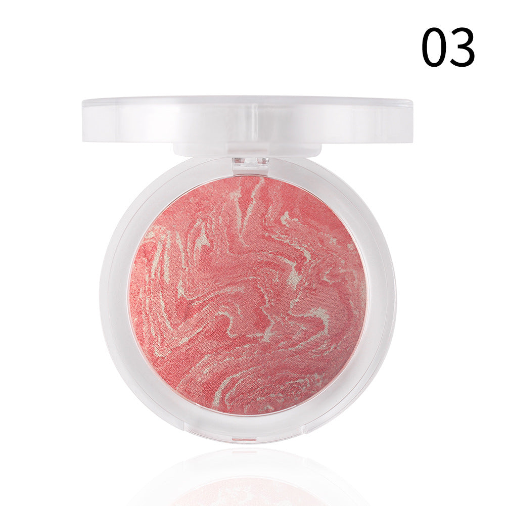 Romantic Beauty Highlighter Blush All-in-One Blush Palette Makeup Pearl Baked Powder Blush Palette