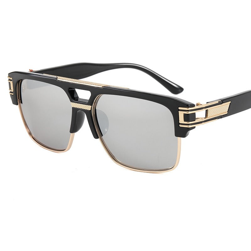 Fashionable sunglasses, transparent frame glasses, men&