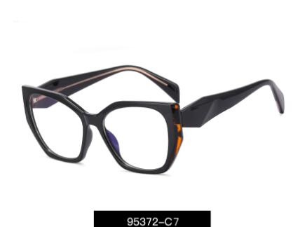 TR90 anti-blue light glasses spring leg flat mirror two-color glasses frame