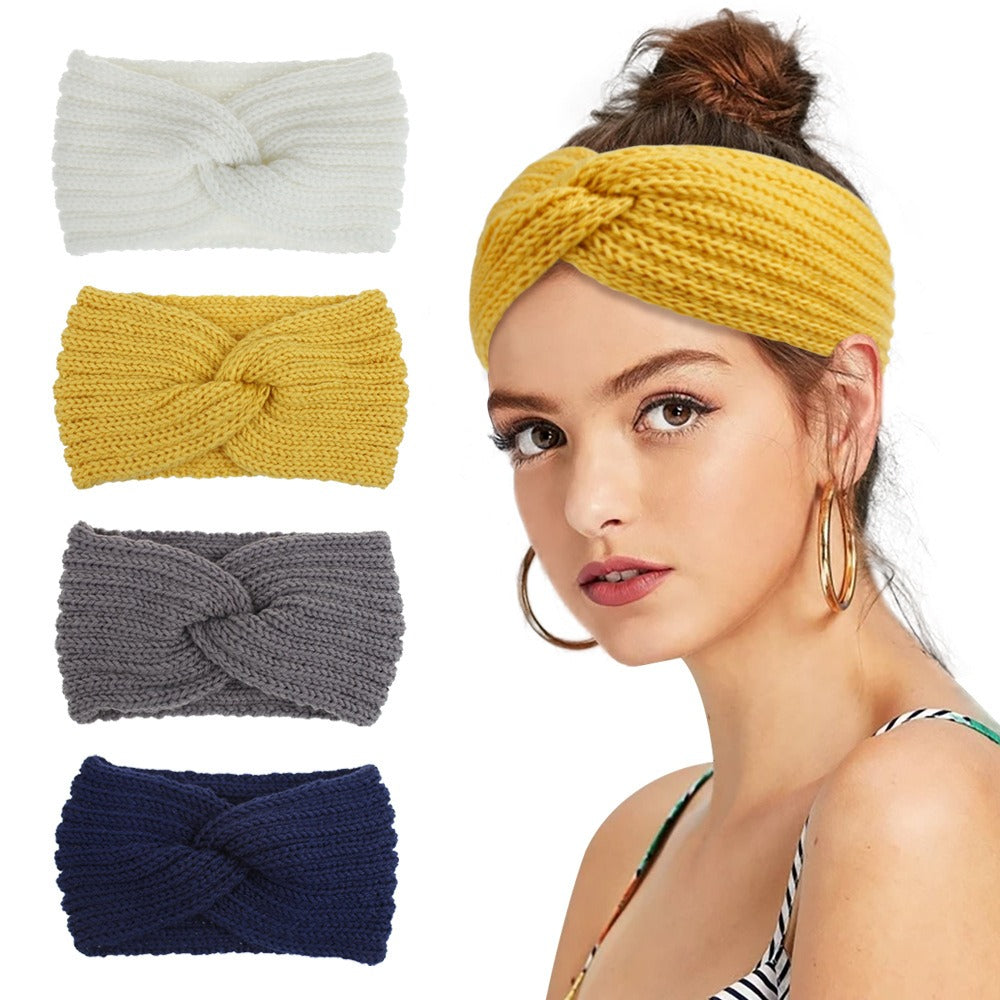 Woolen Knitted Hair Band Women&