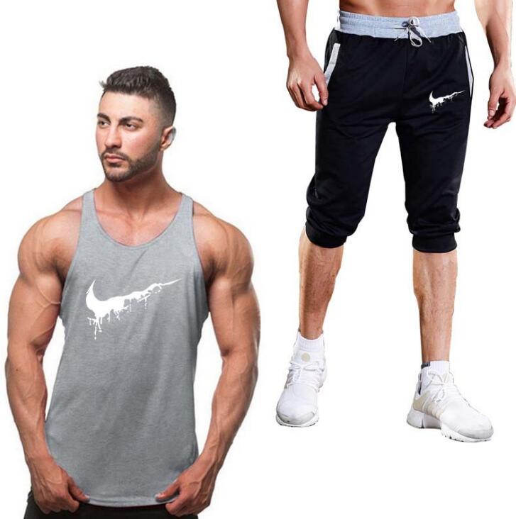 Cotton Fitness Vest Men&