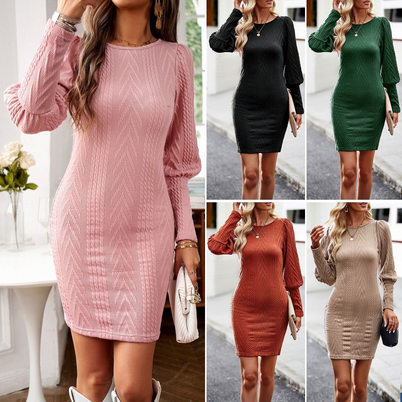 Autumn and Winter Dress Women&