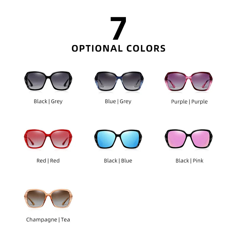 Original Sunglasses Women Polarized Elegant Design For Ladies Sun Glasses Female