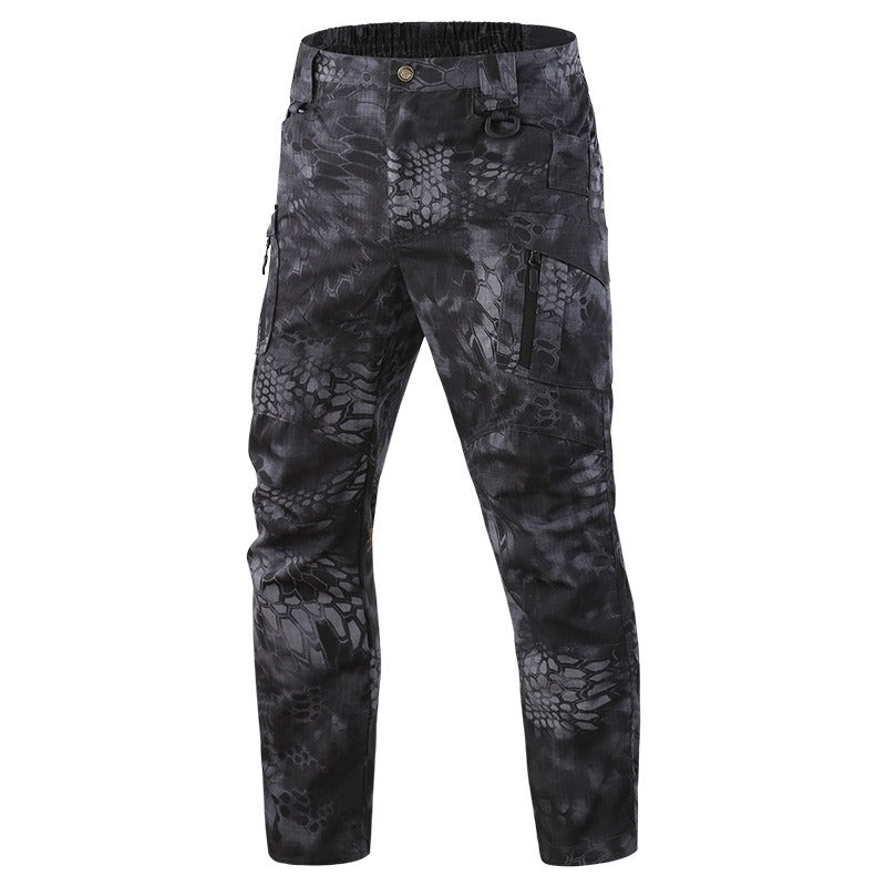 Outdoor Spring/Summer Thin Plaid Pants Camo Casual Pants Men&