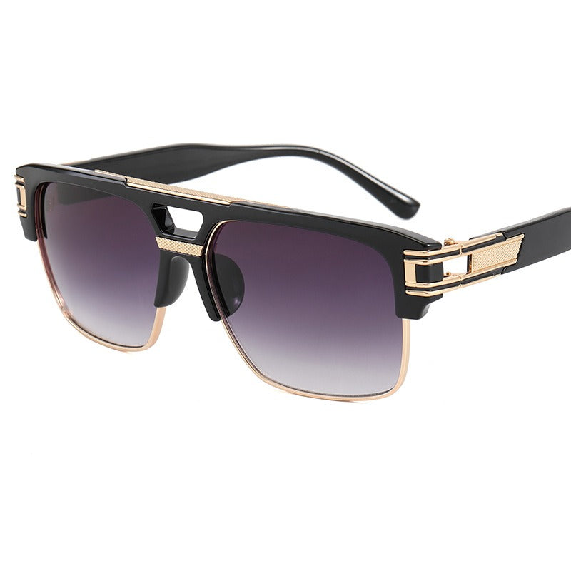 Fashionable sunglasses, transparent frame glasses, men&