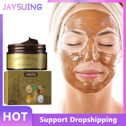 Jaysuing Peel Off Mask Black Head Removal Shrink Pores Acne Nose Deep Cleaning Oil Control Moisturizing Face Mask Skin Care 80g