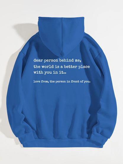 Dear person behind me hoodies and sweaters, mental health sportswear