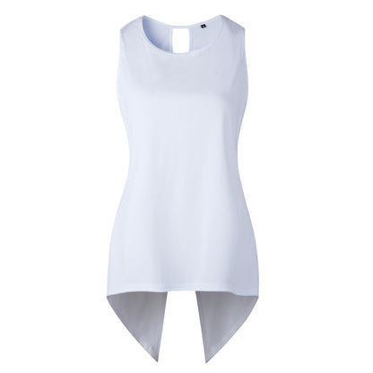 Women Blouse Shirt Cross Irregular Womens Tops and Blouses Sleeveless Feminine Blouse Female Backless Summer Tops for Women