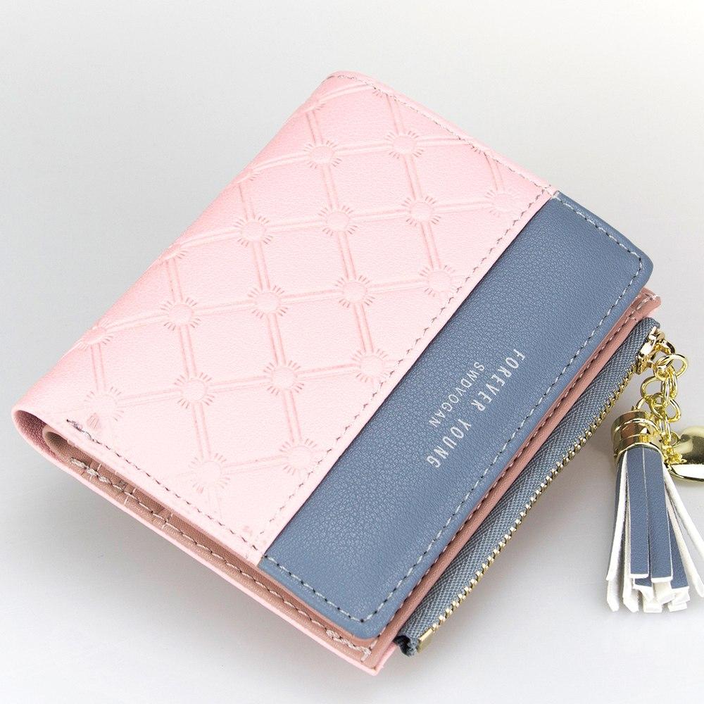 Tassel Zipper Purse Pink Woman&