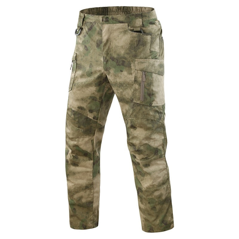 Outdoor Spring/Summer Thin Plaid Pants Camo Casual Pants Men&