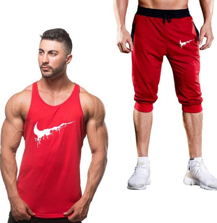 Cotton Fitness Vest Men&