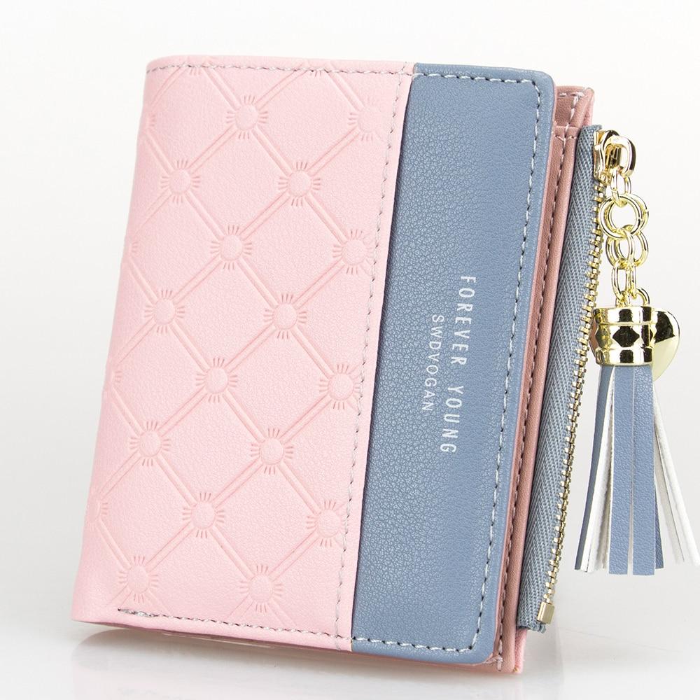 Tassel Zipper Purse Pink Woman&