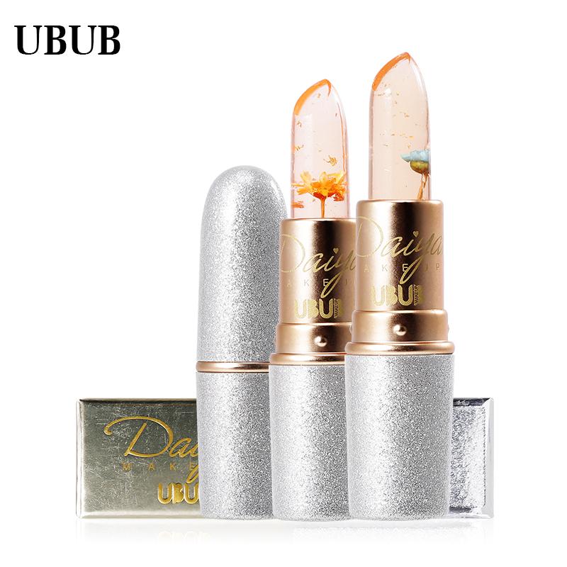 UBUB Jelly Lipstick Moisturize Seasonable Lip Women Stick Waterproof Newly Shape Nude look Lasting Pink Orange