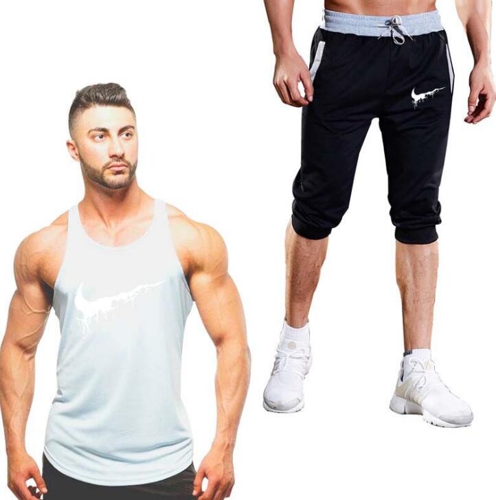 Cotton Fitness Vest Men&