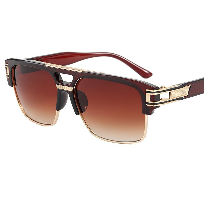 Fashionable sunglasses, transparent frame glasses, men&