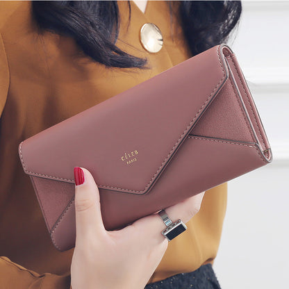 Style Envelope Designer Clutch Wallets For Women Hasp Pocket To Coin Card Holder Female Purses Long Wallet Ladies