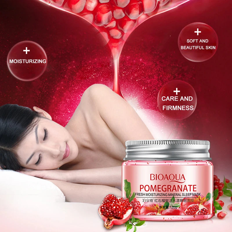 Bioaqua Fruit Sleep Face Mask Skincare Anti Wrinkle Acne Hydrating Facial Masks Beauty Korean Skin Care Products