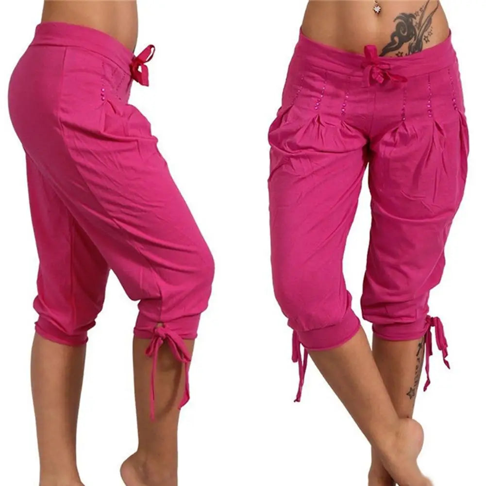 Hot Vintage Casual Pants Women&