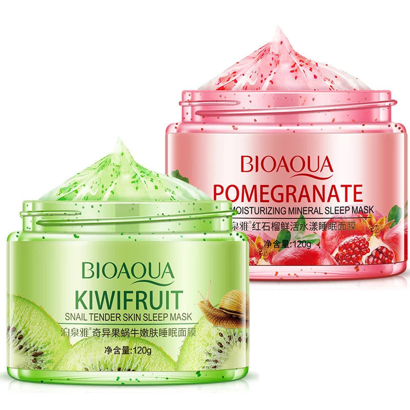 Bioaqua Fruit Sleep Face Mask Skincare Anti Wrinkle Acne Hydrating Facial Masks Beauty Korean Skin Care Products