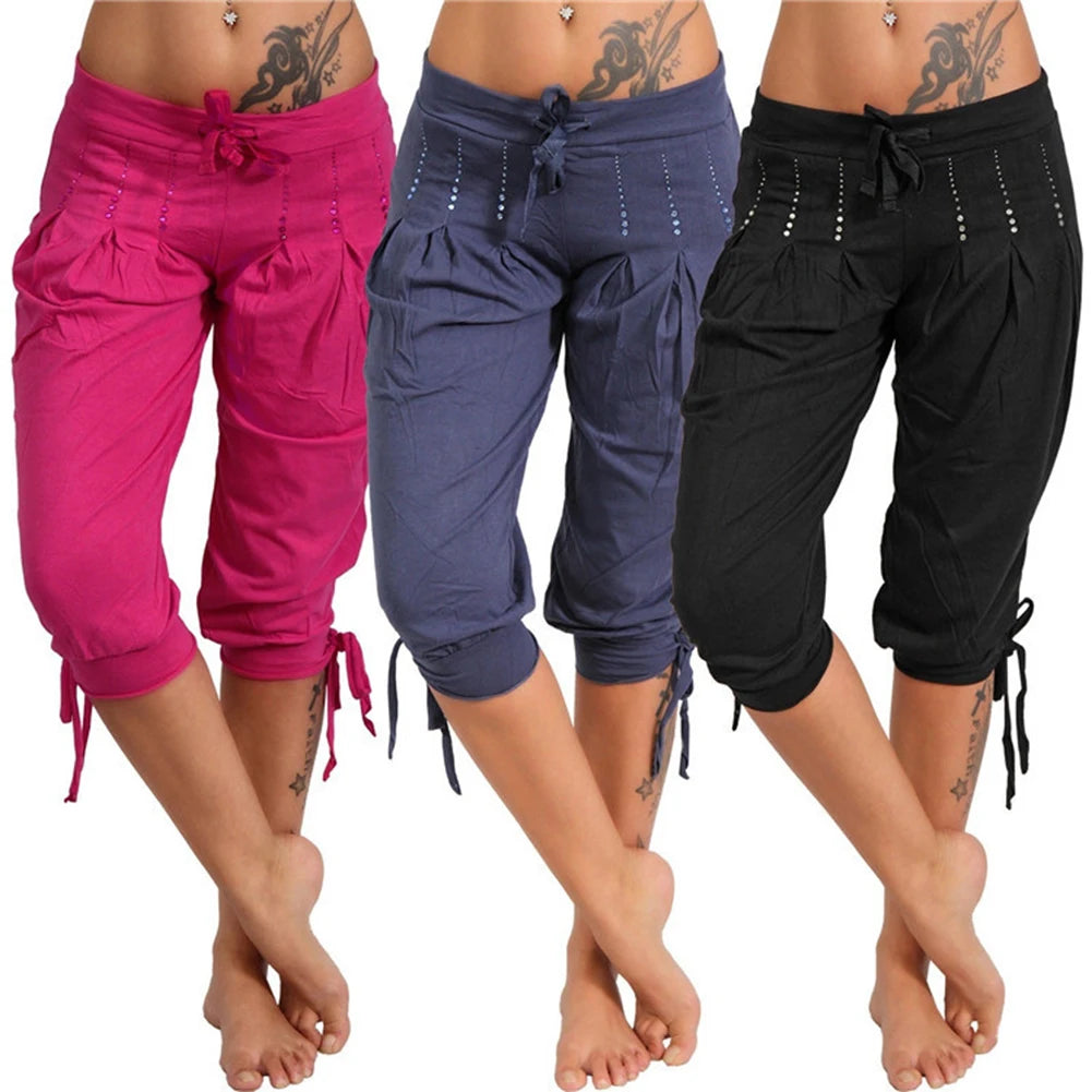 Hot Vintage Casual Pants Women&