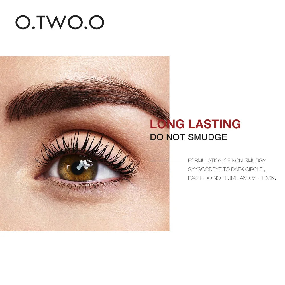 O.TWO.O 4D Silk Fiber Eyelash Mascara Cosmetics Mascara Waterproof Ink Rimel For Eyelash Extension Curling Thick Eye Lashes