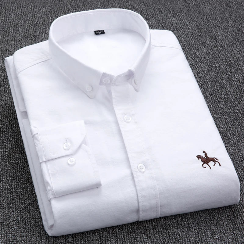 100% Cotton Oxford Shirt Men&