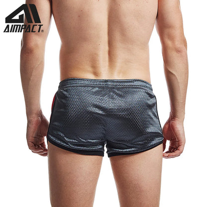 Aimpact Fitness Mens Mesh Shorts Quick Dry Breathable Running Sports Trunks Jogger Gyms Men&