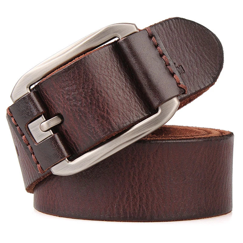 designer belt men luxury 100%real full grain thick cowhide genuine leather vintage 3.8cm sport masculine big size soft belt 150