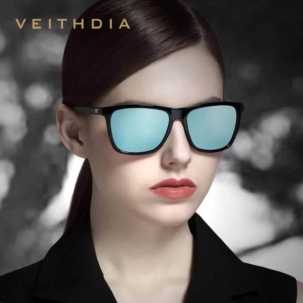 VEITHDIA Original Sunglasses Sports Outdoor Unisex Aluminum TR90 Polarized UV400 Lens Vintage Sun Glasses For Male/Female VT6108