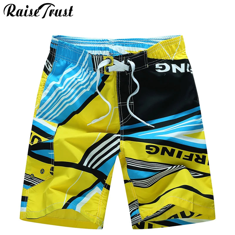 Brand New Fitness Summer Hot Men Beach Shorts Men Quick Dry Printing Board Shorts Breathable Men&