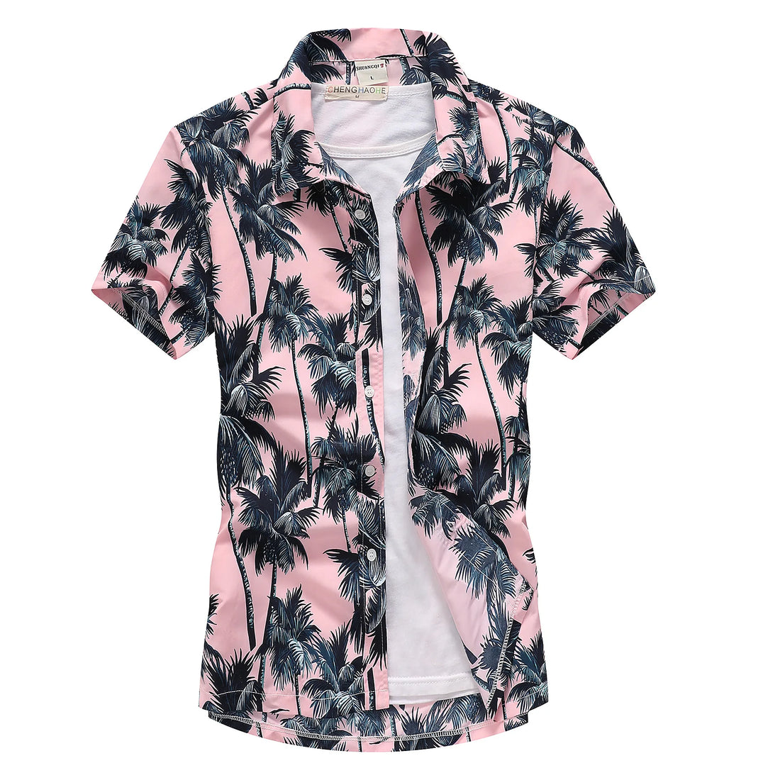 Fashion Mens Short Sleeve Hawaiian Shirt Fast drying Plus Size Asian Size M-5XL Summer Casual Floral Beach Shirts For Men