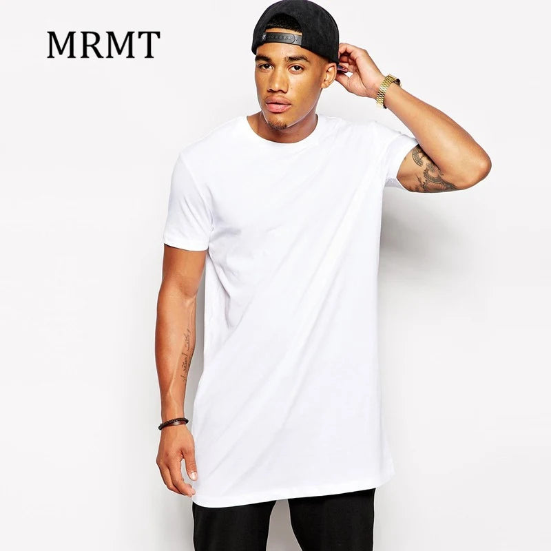 2024 MRMT White Casual Long Size Mens T-Shirts Hip Hop Tops Extra Long Tee Shirts For Male Longline Man T-Shirt Men T shirt