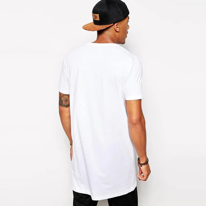 2024 MRMT White Casual Long Size Mens T-Shirts Hip Hop Tops Extra Long Tee Shirts For Male Longline Man T-Shirt Men T shirt