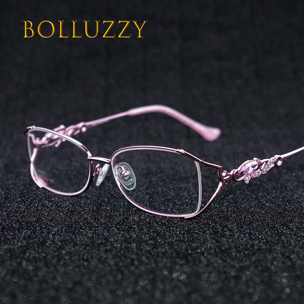 Fashion Men Women Degree Eyewear Eyeglasses Frame Reading Finding Optical Prescription Receipt Golden Eyeglasses Frame Eyewear